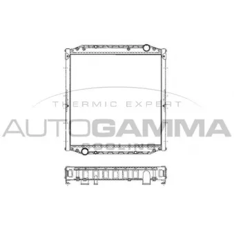 Radiateur, refroidissement du moteur AUTOGAMMA 400654