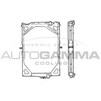 Radiateur, refroidissement du moteur AUTOGAMMA 400666