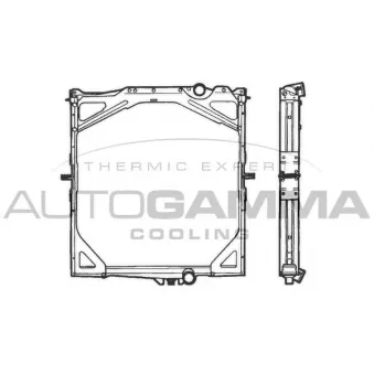 Radiateur, refroidissement du moteur AUTOGAMMA 400668