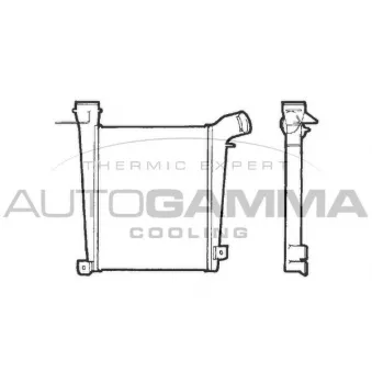 Intercooler, échangeur AUTOGAMMA 402108
