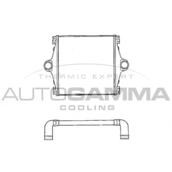 AUTOGAMMA 402180 - Intercooler, échangeur