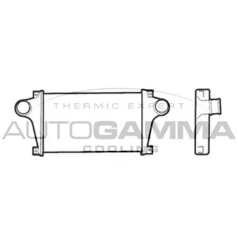 Intercooler, échangeur AUTOGAMMA OEM 98412340