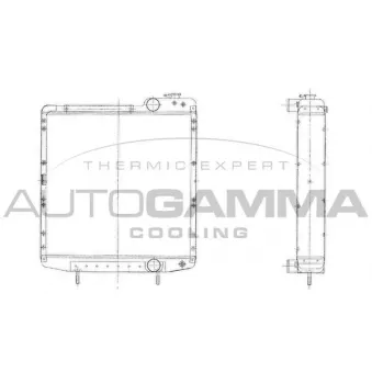 AUTOGAMMA 402226 - Radiateur, refroidissement du moteur
