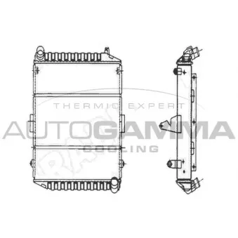 Radiateur, refroidissement du moteur AUTOGAMMA 402614