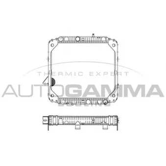 Radiateur, refroidissement du moteur AUTOGAMMA OEM 6775000103