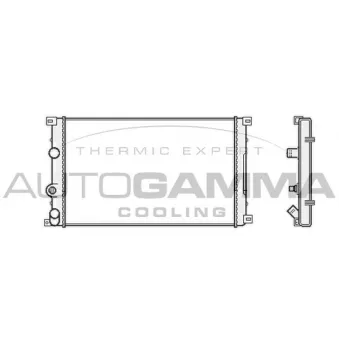 Radiateur, refroidissement du moteur AUTOGAMMA OEM 7711134625