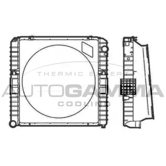 Radiateur, refroidissement du moteur AUTOGAMMA 403502