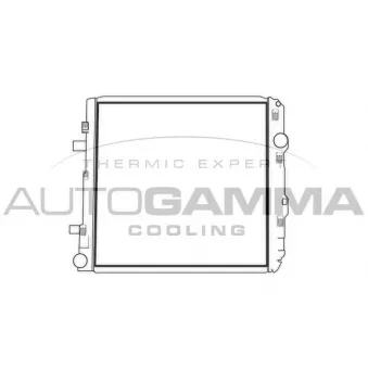 Radiateur, refroidissement du moteur AUTOGAMMA 404212
