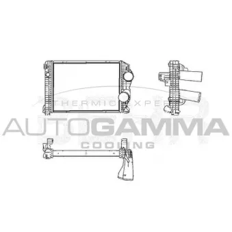 Intercooler, échangeur AUTOGAMMA OEM 9705010101