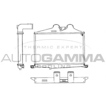 Intercooler, échangeur AUTOGAMMA OEM 6775011401