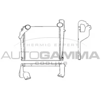 Intercooler, échangeur AUTOGAMMA 404402