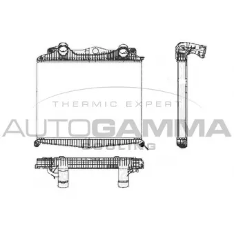 Intercooler, échangeur AUTOGAMMA 404448