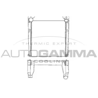 Intercooler, échangeur AUTOGAMMA 404466