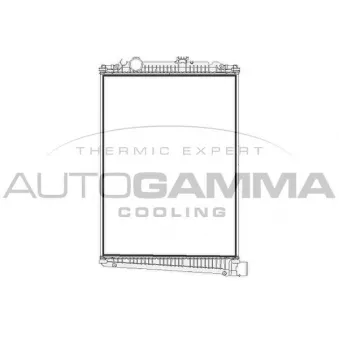 Radiateur, refroidissement du moteur AUTOGAMMA 404630