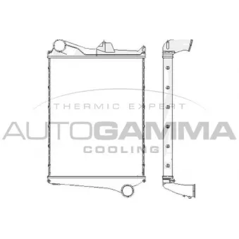 Intercooler, échangeur AUTOGAMMA OEM 85000484