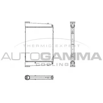 Intercooler, échangeur AUTOGAMMA 404748