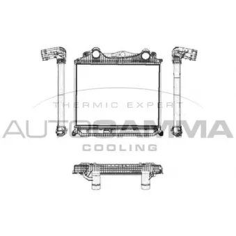 Intercooler, échangeur AUTOGAMMA 404752