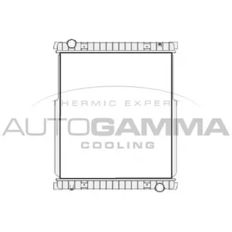 Radiateur, refroidissement du moteur AUTOGAMMA 404894