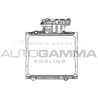 Radiateur, refroidissement du moteur AUTOGAMMA OEM 81061010059