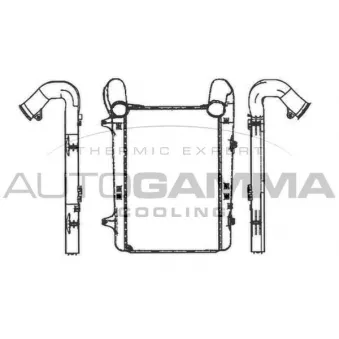 Intercooler, échangeur AUTOGAMMA 404942