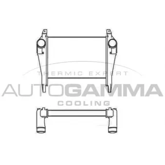 Intercooler, échangeur AUTOGAMMA 404952