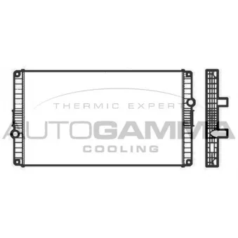 Radiateur, refroidissement du moteur AUTOGAMMA OEM 85000398