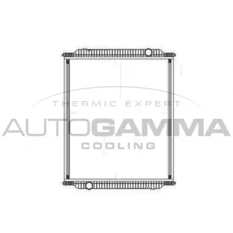 Radiateur, refroidissement du moteur AUTOGAMMA 405024