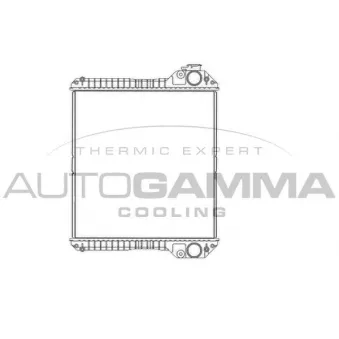 Radiateur, refroidissement du moteur AUTOGAMMA 405076