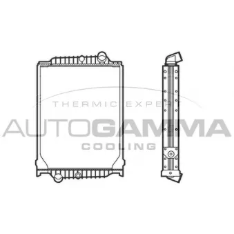 Radiateur, refroidissement du moteur AUTOGAMMA OEM 8149510
