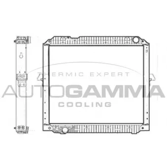 Radiateur, refroidissement du moteur AUTOGAMMA OEM 9605001101