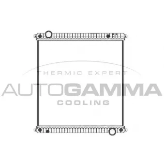 Radiateur, refroidissement du moteur AUTOGAMMA 405550