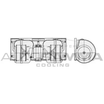 Pulseur d'air habitacle AUTOGAMMA GA41006