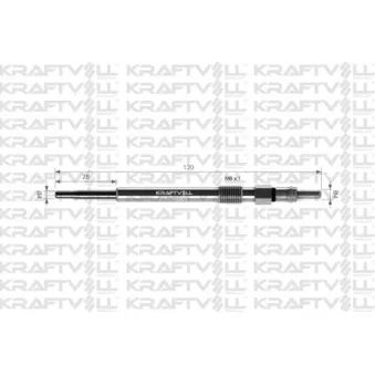 Bougie de préchauffage KRAFTVOLL GERMANY OEM 95508486