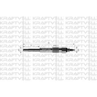 Bougie de préchauffage KRAFTVOLL GERMANY OEM 59622y
