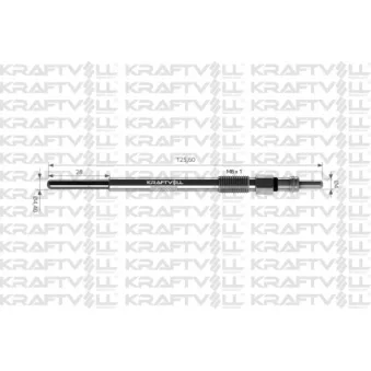 Bougie de préchauffage KRAFTVOLL GERMANY OEM Y404186041
