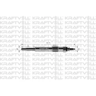 Bougie de préchauffage KRAFTVOLL GERMANY OEM 1079401
