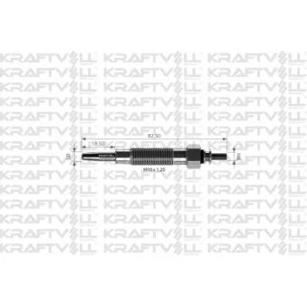 Bougie de préchauffage KRAFTVOLL GERMANY OEM 3671042020