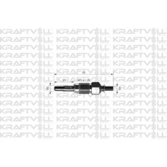 Bougie de préchauffage KRAFTVOLL GERMANY OEM 11065v0710