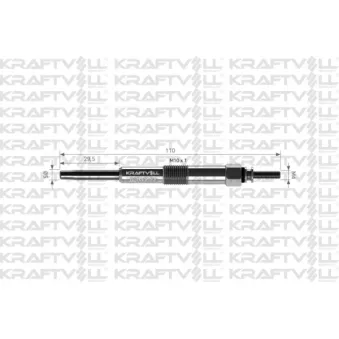 Bougie de préchauffage KRAFTVOLL GERMANY OEM 3671027000