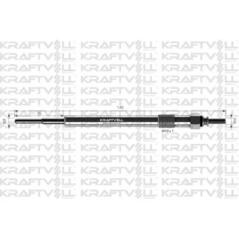 Bougie de préchauffage KRAFTVOLL GERMANY OEM bk3q6m090ab
