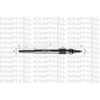 Bougie de préchauffage KRAFTVOLL GERMANY OEM 59623C