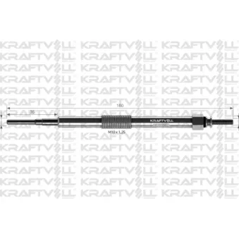 Bougie de préchauffage KRAFTVOLL GERMANY OEM 12237791101