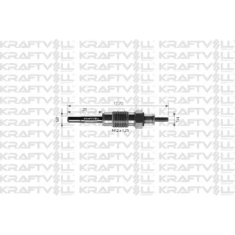 Bougie de préchauffage KRAFTVOLL GERMANY OEM 7700874336