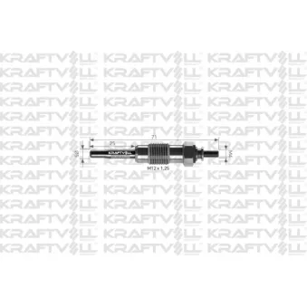 Bougie de préchauffage KRAFTVOLL GERMANY OEM 7777837