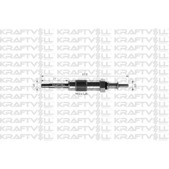 Bougie de préchauffage KRAFTVOLL GERMANY OEM A0011592601