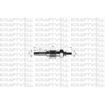 Bougie de préchauffage KRAFTVOLL GERMANY OEM 7700867617