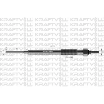 Bougie de préchauffage KRAFTVOLL GERMANY OEM 98200051