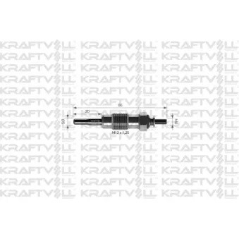 Bougie de préchauffage KRAFTVOLL GERMANY OEM B42SR