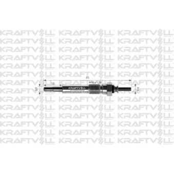 Bougie de préchauffage KRAFTVOLL GERMANY OEM 93183738