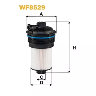 Filtre à carburant WIX FILTERS WF8529 pour FORD TRANSIT 2.0 EcoBlue - 160cv